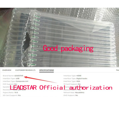 New Rechargeab LEADSTAR 14 Inch Portable Mini TV With DVB-T2 Digital Tuner Dolby AC3 10Bit Hevc Wireless Screen Sharing Miracast