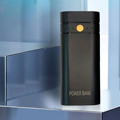 Portable 18650 Battery Charger Case 2 x 18650 DIY Power Bank Box Kit USB Output Ports 3.7V Plastic Mobile Power Supply Housing