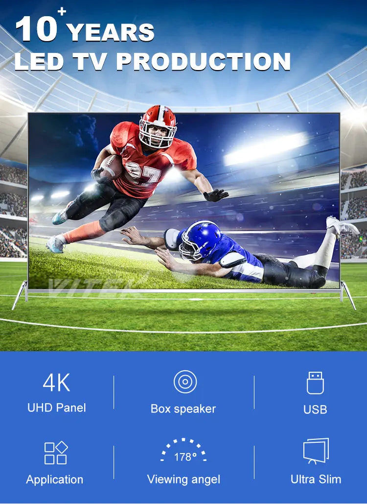 LED 85 Inch Big Size Frameless 4K Smart TV Multi-language Wifi Online Television for Home Office