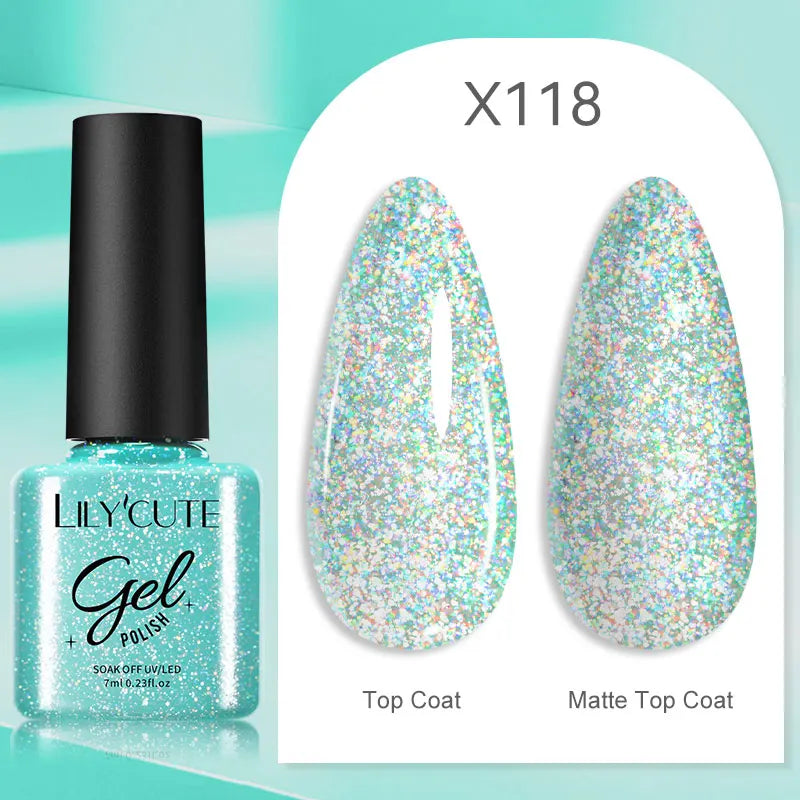 LILYCUTE 7ml Brown Red Purple Nail Gel Polish Coffee Color Series Semi Permanent UV Gel Soak off Nail Gel Varnishes For Nail Art