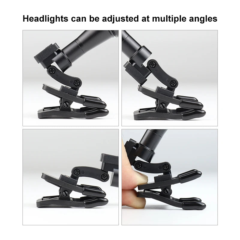 Clip Type Dental 5W Wireless Headlamp for Dental Loupes Magnifier Lab Medical Loupes Magnification Binocular Glasses