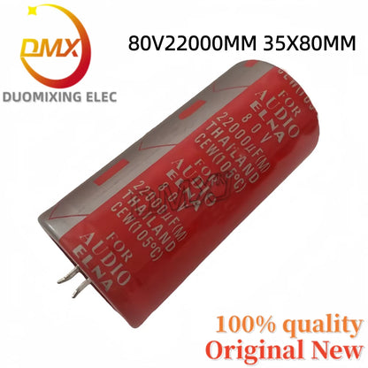 2Pieces/LOT Red robe 15000UF 80V 10000UF 22000UF 50V 63V 100V 35*70MM High quality Audiophile power amplifier filter capacitor