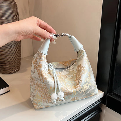 Fashionable Chinese Embroidery Handbag Brand Versatile Shoulder Bag 2026 New Chinese Style Tote Bag Trend Designer Travel Wallet