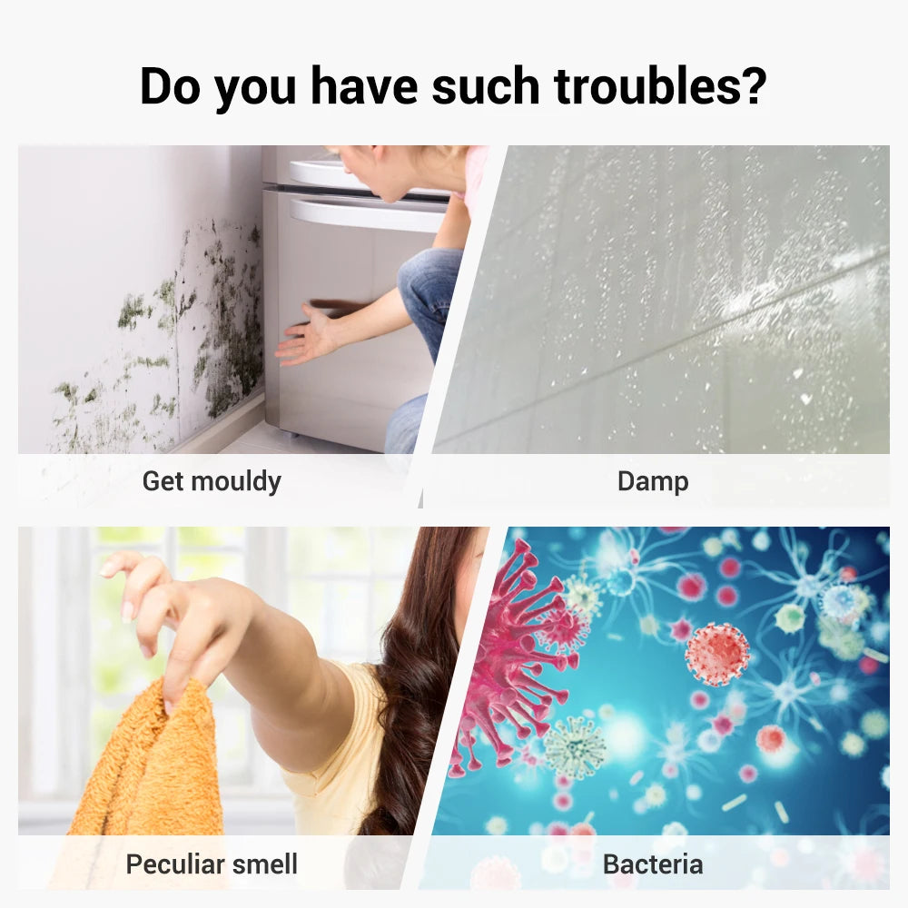Electric Portable Dehumidifier Air Purifier USB Mute Moisture Absorbers Air Dryer For Home Room Office Kitchen Deodorizer Dryer
