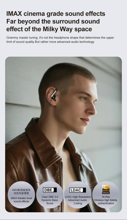Smart AI Translation Headset True Wireless Sports Long-lasting Bluetooth Headset Stereo Sound Semi-in-ear Air Conduction Headset