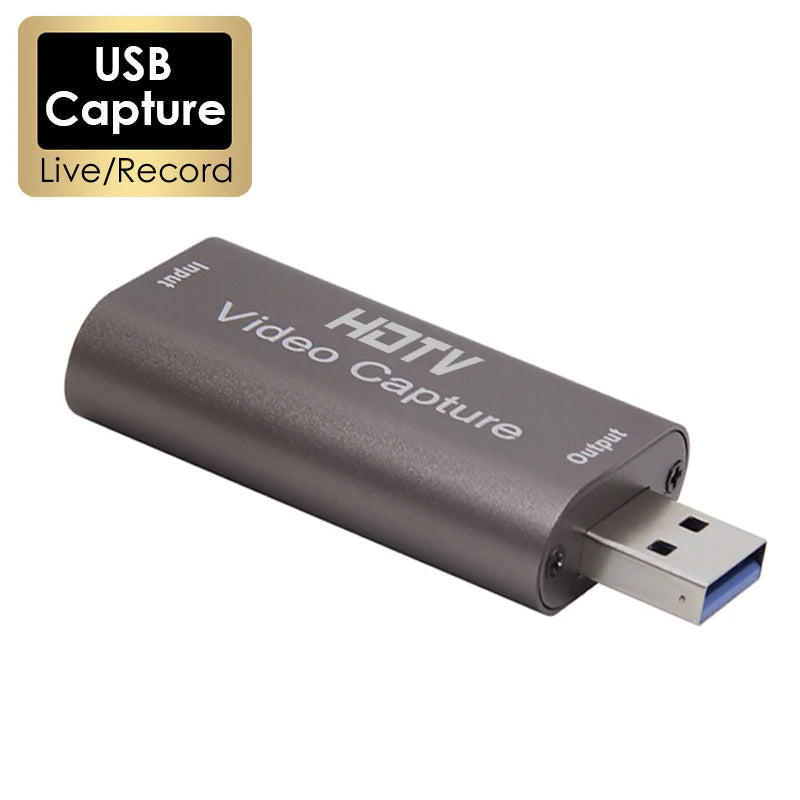 4K Video Capture Card USB 3.0 USB2.0 HDTV Grabber Recorder for PS4 Game DVD Camcorder Camera Recording Live Streaming