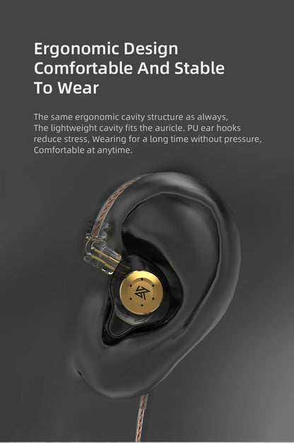 KZ EDX PRO 10mm Dual Magnetic Circuit Dynamic Drive Earphone HIFI Bass Earbud Sport Noise Cancelling Headset KZ ZSTX ZSN PRO ZAS