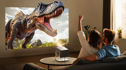 BYINTEK R90 Max Full HD 1080P Projector 4K DLP 2200 ANSI Lumens Android TV 11.0  3D 4K Supported Smart  Home Theater  Projector