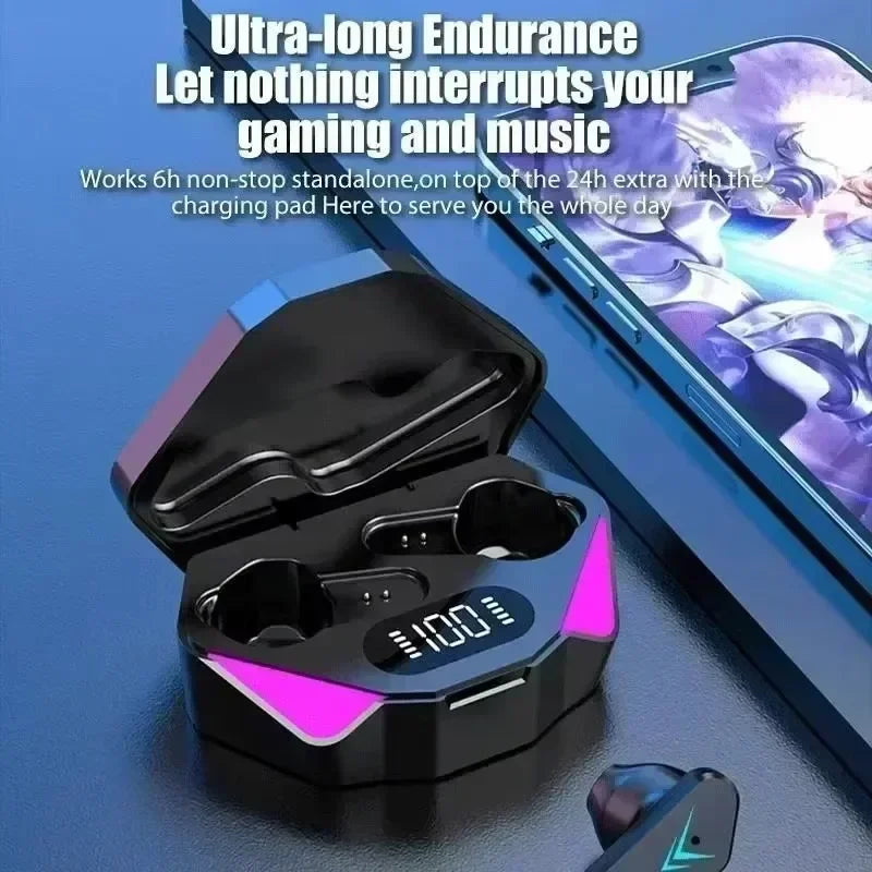 TWS Earphones 5.3 Bluetooth Wireless Gamer Headphones 65ms Low Latency Earbuds Fone Headset Gamer With phones