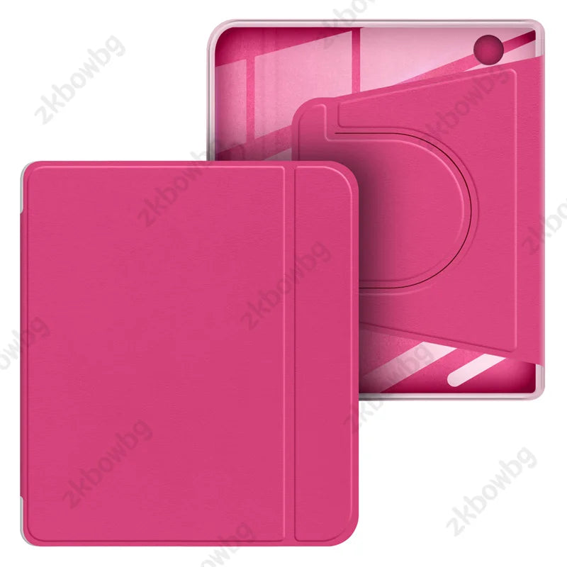 Magnetic Detachable for KOBO Libra Colour/Libra 2 N428 N418 7'' Ebook Case 360° Rotatable 2-in-1 Acrylic PU Leather Stand Cover