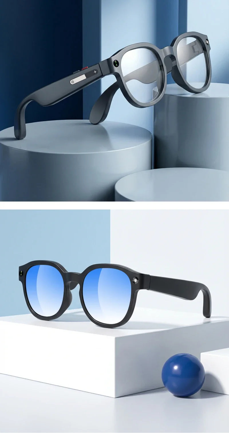 Xiaomi 4K AI Camera Glasses 800MP Multifunctional Photochromic Smart Glasses Bluetooth Calling Photo Video Music Translation New