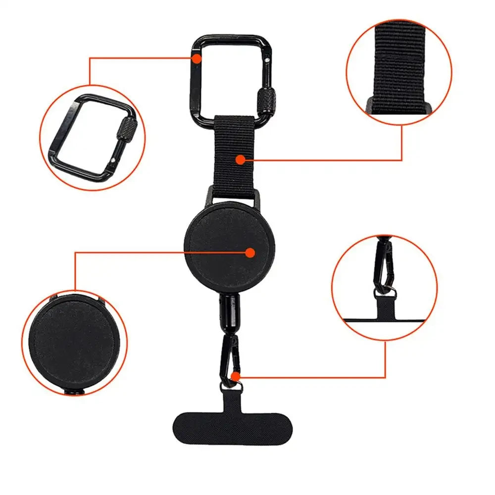 Retractable Anti-Theft Phone Holder Cellphone Lanyard Xyun Strap Smartphone Safety Tether Belt Clip Cellphone Lanyard for Travel