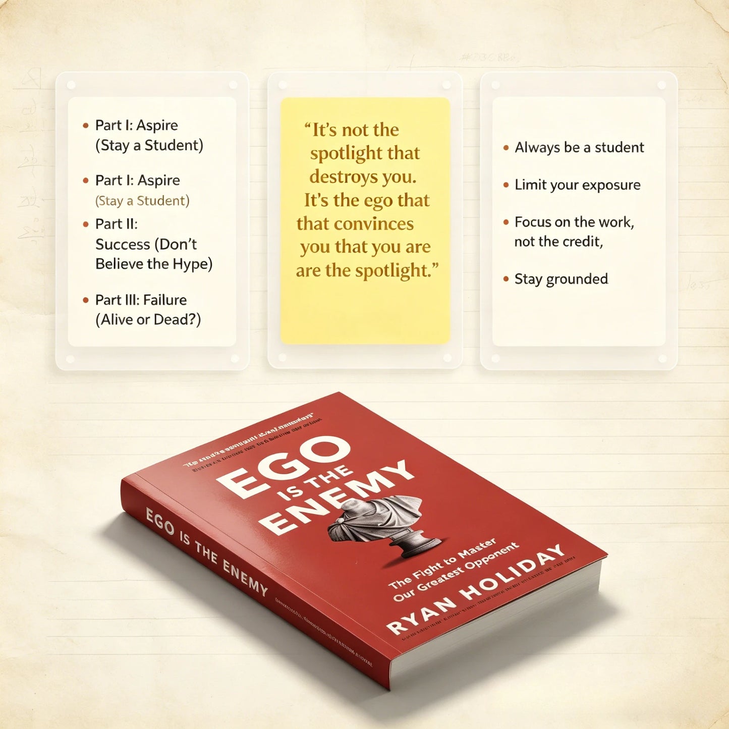 Ego Is The Enemy By Ryan Holiday Self Help Book Personal Growth Stoic Philosophy Guide