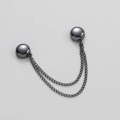 1PC Magnetic Clothing Clip with Decorative Chain, Multi-Function Scarf Shawl Cuff Fastener for Modesty & Style