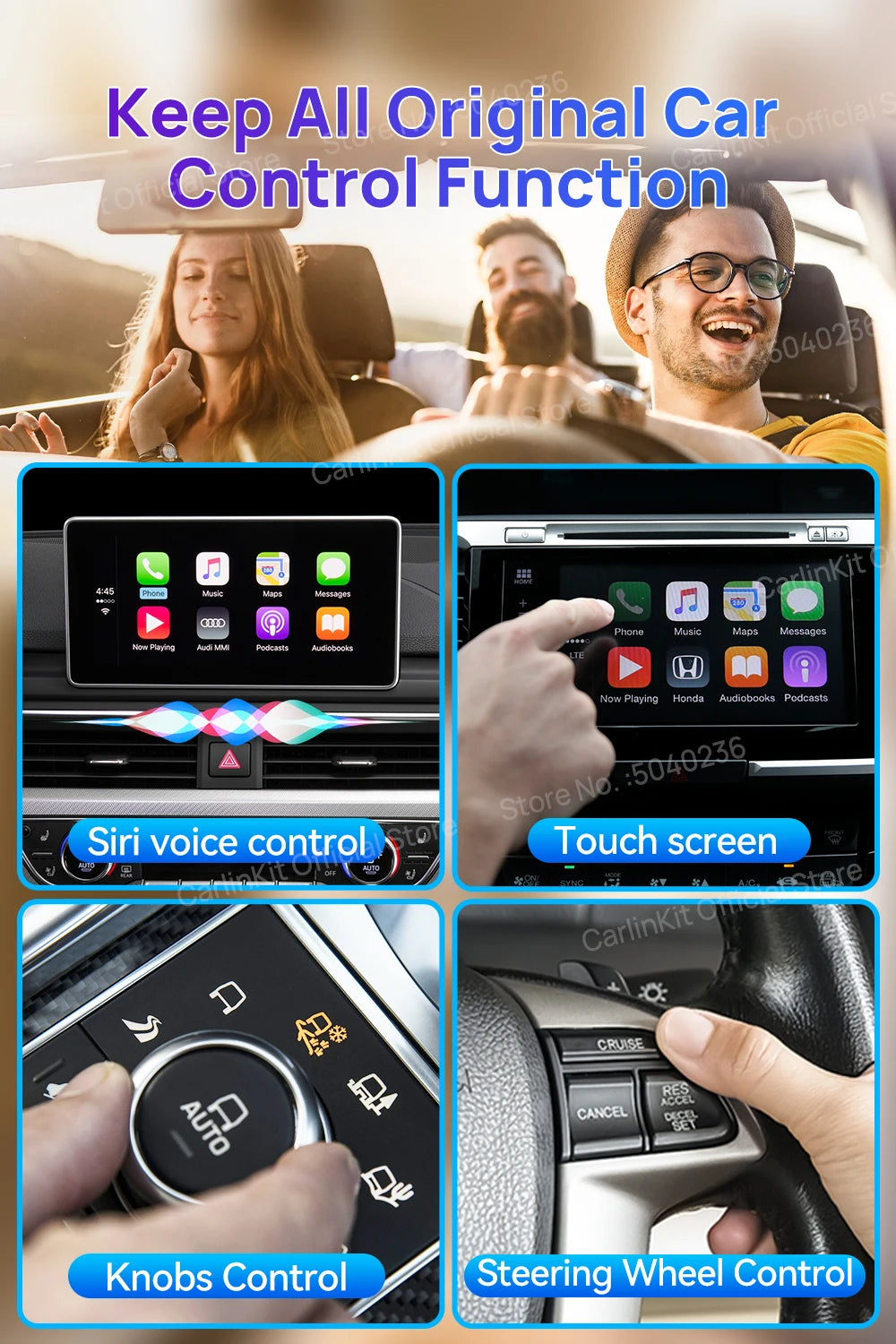 2025  CarlinKit CarPlay AI Box Android 13.0 SM6225 QCM6125 Android Auto Wireless CarPlay Adapter 2.4+5GGPS 64G 128G FOTA Upgrade