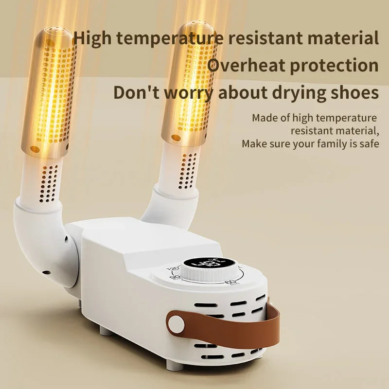 Adjustable Dryer  Shoe Dryer Intelligent Timer Quick Drying Deodorizing Sterilizing Shoe Dryer Household Shoe Warmer Heater