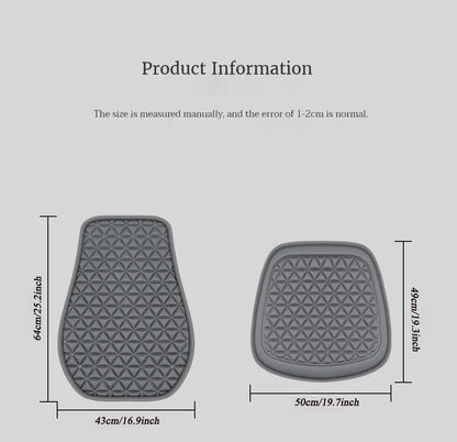 3D Suspended  Car Seat Cushion with Embossed Pattern,Separate Bottom Seat Cushion and Back Cushion Fit for Most Cars