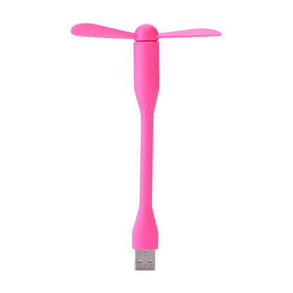 Mini USB Fan Flexible Bendable Cooling Fan For Power Bank Laptop PC AC Charger Portable Hand Fan Computer Summer Gadget