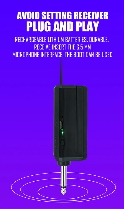 Professional Wireless Microphone 4 Channels Karaoke Handheld  Chargeable Easy Use Outdoor With Suitcase