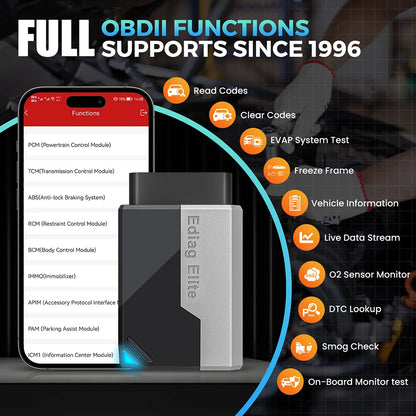 2026 New KINGBOLEN Ediag Elite Lifetime free Car Diagnostic Tools All system 15 Resets Bi-directional Test  Auto Scanner OBD2
