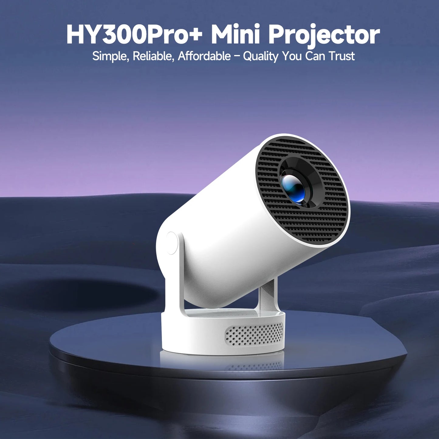 Magcubic 8K HY300 Pro + Projector Built in 5W Speaker 1280*720P Android 14 8000 Lumens Wifi6 BT5.4 Outdoor Portable Projector