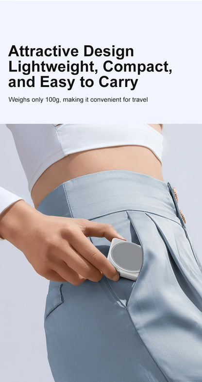 Magnetic Phone Monitor - Real-Time Selfie/Rear Cam - 4K Streaming Assistant - Wide Angle - Fits Most Phones