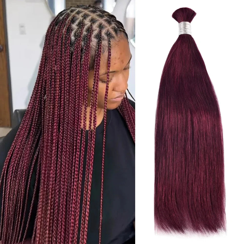 100% Human Hair Bulk No Weft Remy Vietnam Hair Straight Hair Bundles Real Natural Black Hair 613 Blonde 30inch For Braiding