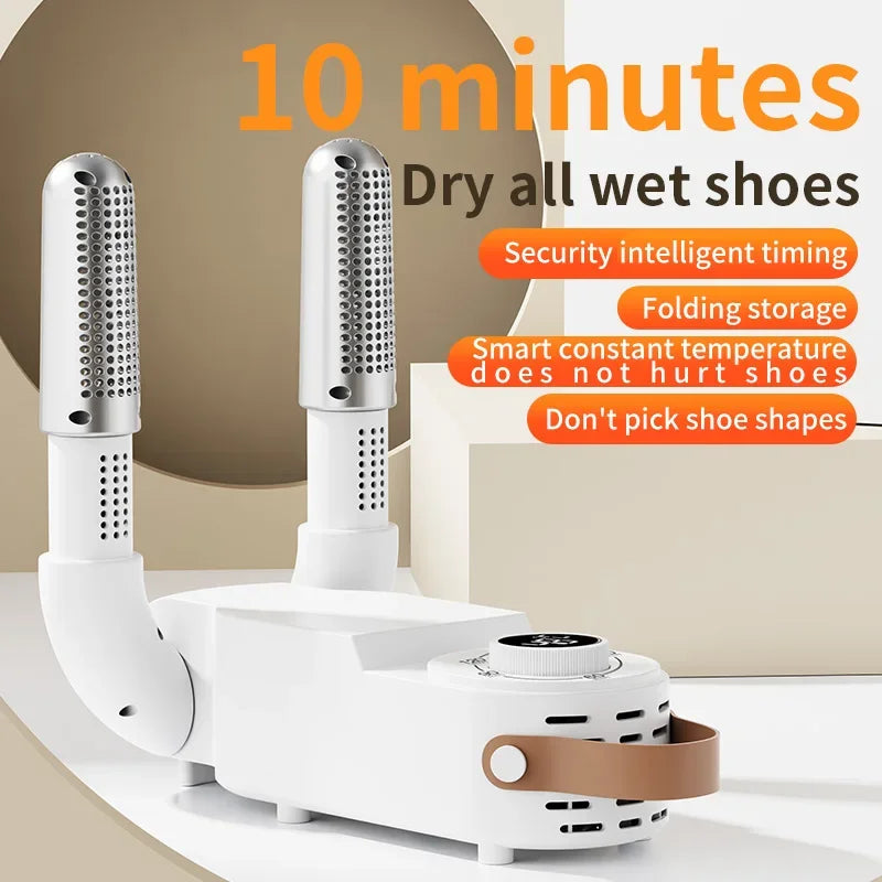 Adjustable Dryer  Shoe Dryer Intelligent Timer Quick Drying Deodorizing Sterilizing Shoe Dryer Household Shoe Warmer Heater