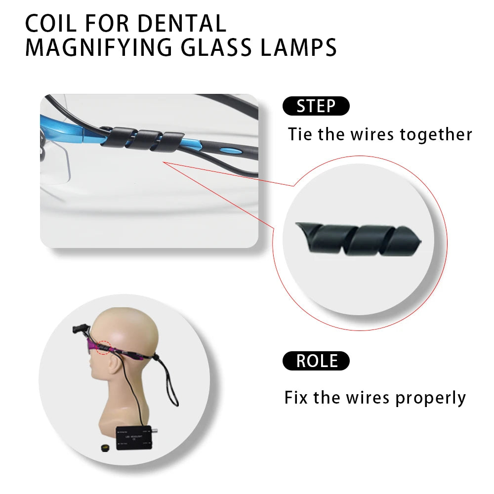 Dentistry Binocular Magnifier 2.5X 3.5X Ultra-lightweight Optical Loupes 320-420mm Magnifying Glass for Dental Surgery