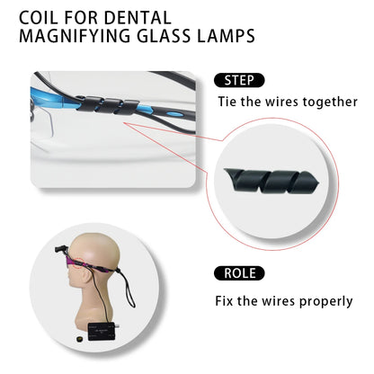 Dentistry Binocular Magnifier 2.5X 3.5X Ultra-lightweight Optical Loupes 320-420mm Magnifying Glass for Dental Surgery