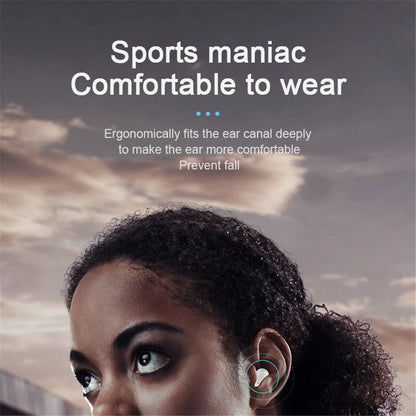 A6S Wireless Bluetooth Earphones - Sport Touch Control Headset With LED Display Stereo Sound For Xiaomi Huawei