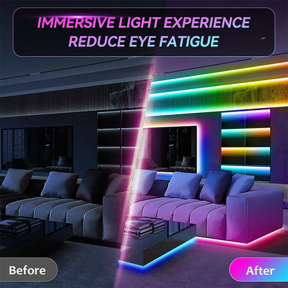 5V LED Strip Lights USB RGB 5050 LED Light Strip Music Sync App Control Luces Led Flexible Lamp for Room Decor TV Backlight