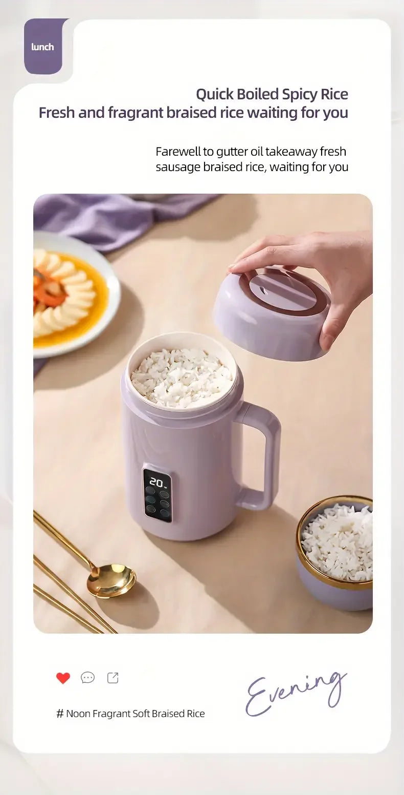 220V /110V Fully Automatic Mini Stew Pot Porridge Pot Household Electric Stew Pot Ceramic BB Soup Porridge Cooker EU/US Plug