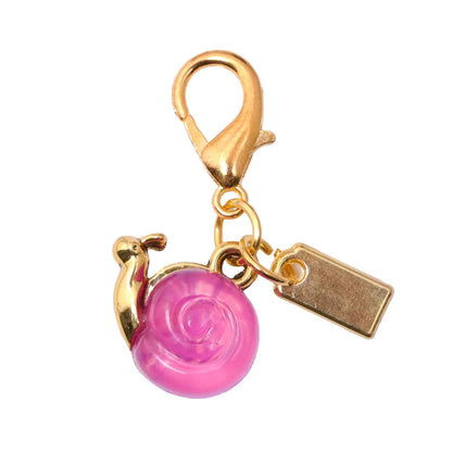 Pink Small Snail Bag Pendant Keychain Creative Cute Animal Charms Fashion Accessory for Women School Students Mother's Day Gift