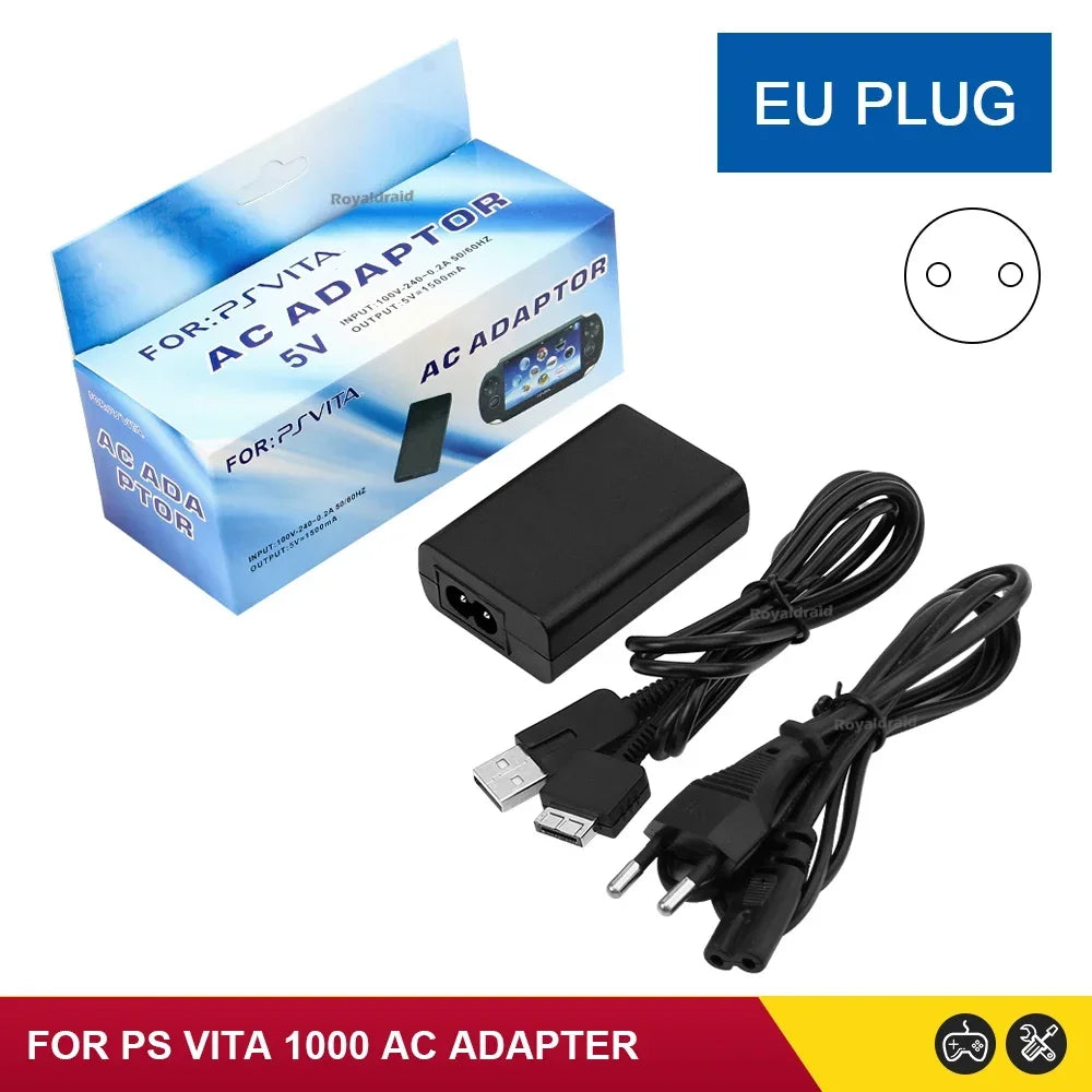 EU/US Plug Home Wall Charger AC Adapter Power Supply Cord for Sony PSP/PSV Host ACCU PSP1000/2000/3000 Supply Source and Game