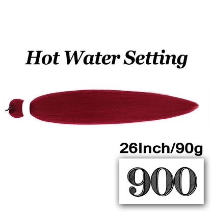 Braiding Hair Pre-stretched 26 Inch Hair Extensions for Afro Crochet Braids Synthetic Hair DIY Purple Pink Peach Red Jumbo Braid