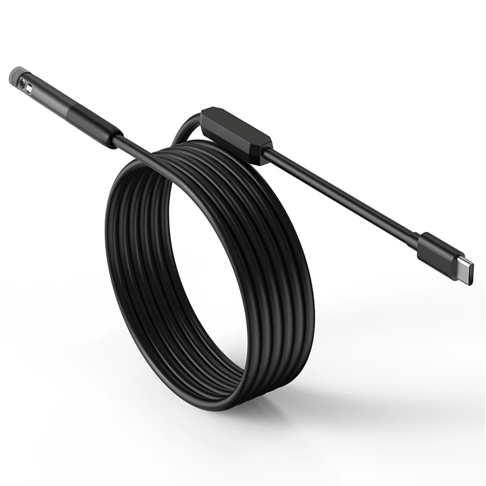 KERUI 2MP Industrial Endoscope Camera Single/Dual Lens Mini Inspection Camera for Iphone Waterproof Pipeline Borescope Type C