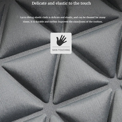 3D Suspended  Car Seat Cushion with Embossed Pattern,Separate Bottom Seat Cushion and Back Cushion Fit for Most Cars