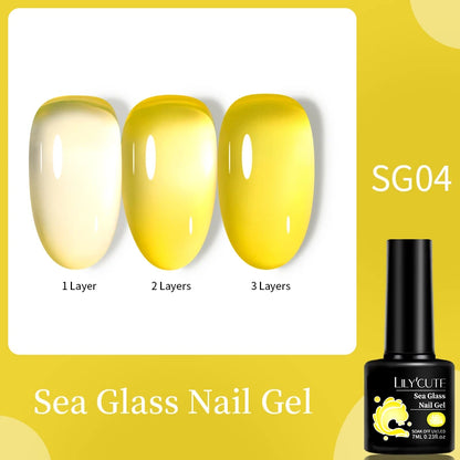 LILYCUTE 7ml White Color Gel Nail Polish Semi Permanent UV Gel Polish Gorgeous Full Coverage Soak Off UV LED Nail Gel Varnishes