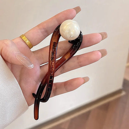 New Fashion Barrettes Retro S Shape Ponytail Twist Hair Clips Hairpins Twisted Hollow Out Shark Clips Headdress Hair Accessories