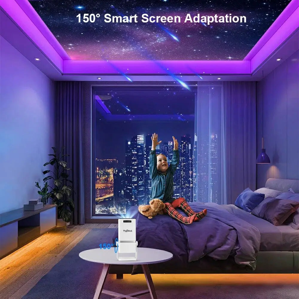 ThundeaL 4K Full HD Projector FHD TD80W Android WiFi 3D Home Theater TD80 Portable Beam Projector Meeting Video Movie PK HY320
