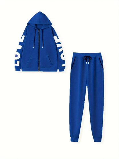 Women Clothes Sets 2025 New Casual GreyTracksuits Two Piece Set Women Sport Suit Hoodies Jogging Size Harajuku