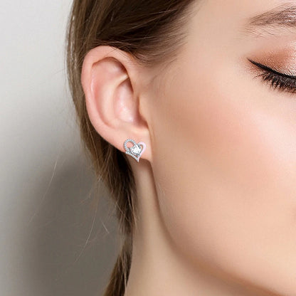 Hot Sale 925 Sterling Silver Spring Zircon Sunflower Stud Earrings For Women 2023 Trending Fashion Jewelry mother's day gift