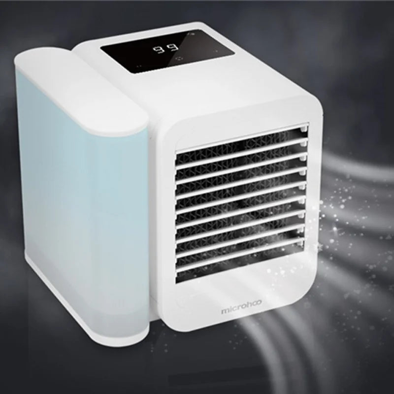 Portable Microhoo Mini Air Conditioner 1000ML Fan Cooler Aromatherapy Essential Oil Diffuser Fast Cooling Humidifier Household