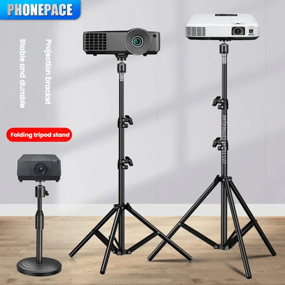 PHONEPACE  Foldable Tripod Stand - Projector Camera Mobile Phone Computer Notebook Holder Durable Stable Base
