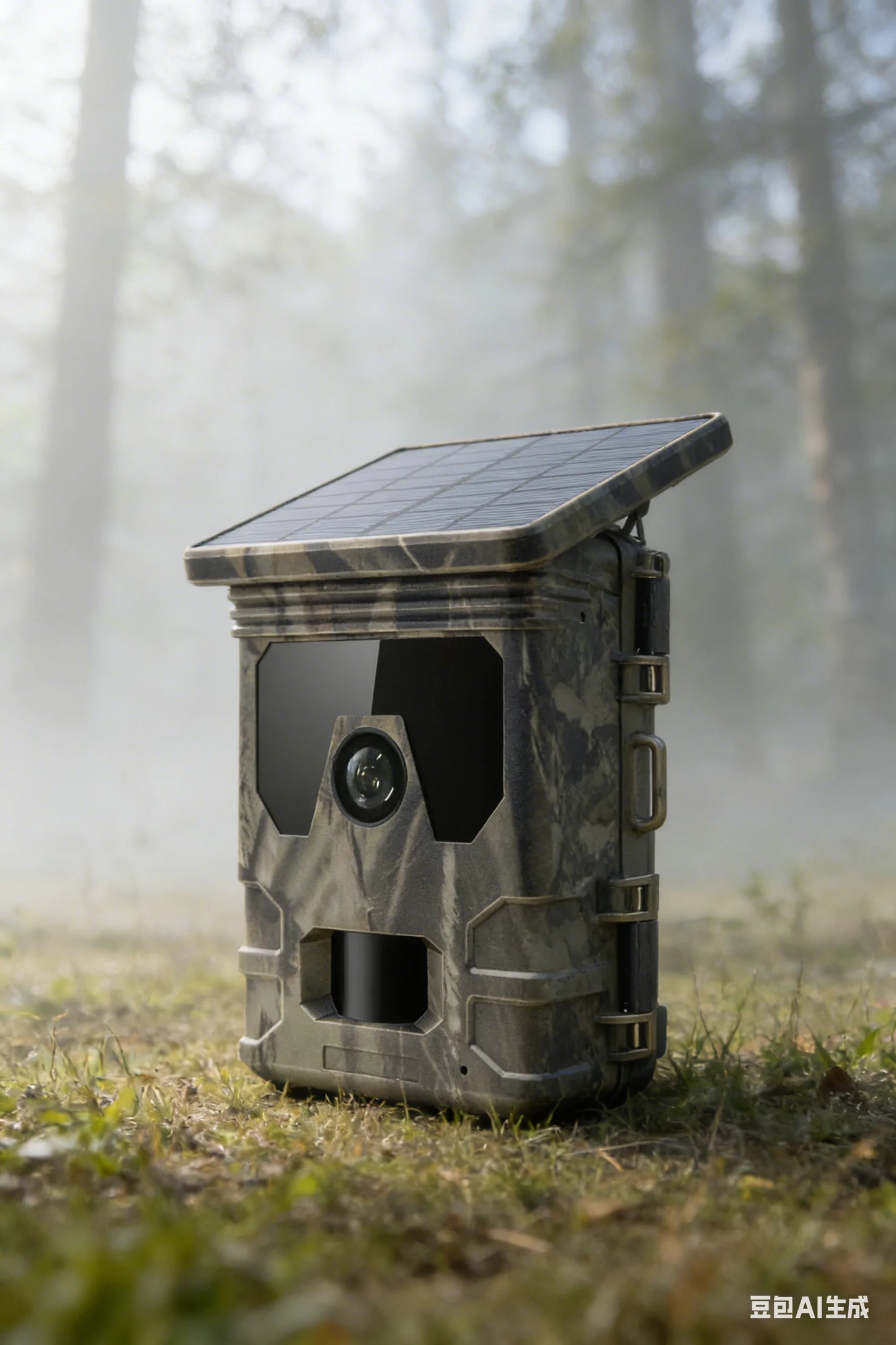50MP 4K Solar Panel Hunting Camera Infrared Night Vision Monitoring Wildlife Trap Trail Camera Video Photo Recorder Cam