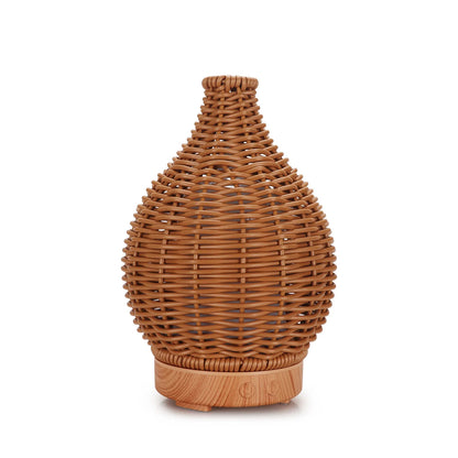 Wood Weave Vase Aromatherapy Humidifier Household Vase Air Humidifier Ultrasonic Mute Colorful Humidifier Spray Instrumen
