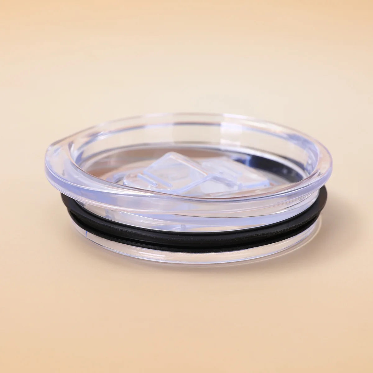 12oz 16oz 20oz 30oz Slim Straight Cup Push Lid Sealed Leak-proof Transparent Slide Lid Simple Car Cup Lid Wholesale Tapa De Taza
