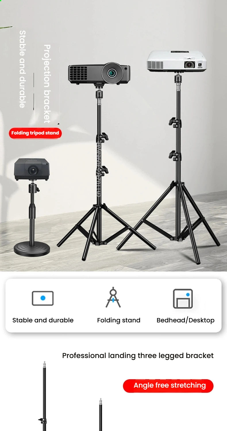 PHONEPACE  Foldable Tripod Stand - Projector Camera Mobile Phone Computer Notebook Holder Durable Stable Base