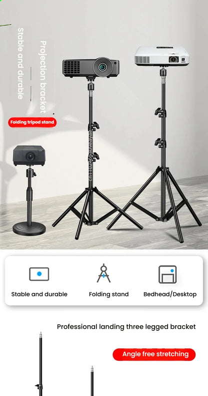 PHONEPACE  Foldable Tripod Stand - Projector Camera Mobile Phone Computer Notebook Holder Durable Stable Base